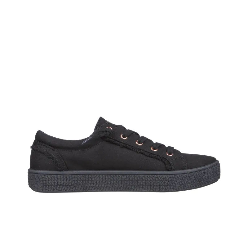 Skechers BOBS B EXTRA CUTE Anti-Slip Wear-Resistant Low-Top Canvas Shoes Women's Black-1