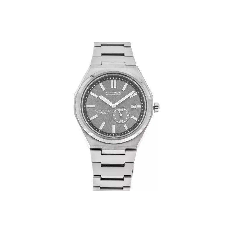 CITIZEN Automatic Mechanical Movement Titanium Strap Watch Men's Watches Gray Dial-0