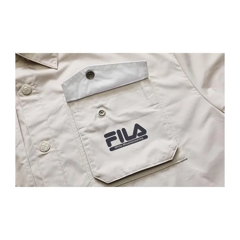 FILA FUSION x White Mountaineering FILA FUSION Hakusan L Collaboration Collection Shirt Women's Camel-2