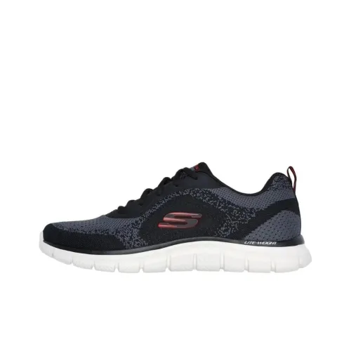 Skechers Track Training Shoes Men Low-Top Black/Red