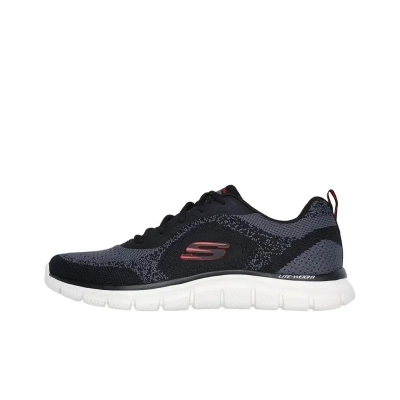 Skechers Track Anti Slip Wear Resistant Low Top Training Shoes Men's Black-0