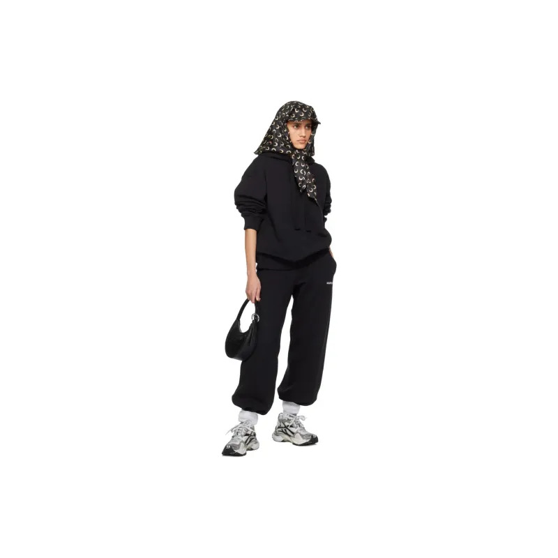 Marine Serre Crescent Moon embroidery Hoodie-2
