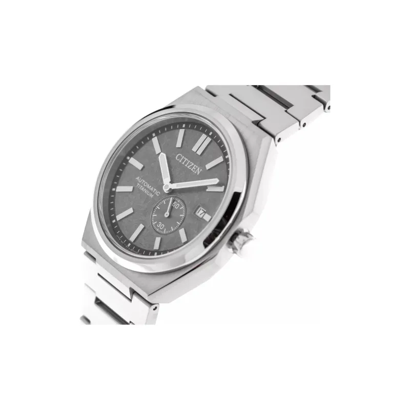 CITIZEN Automatic Mechanical Movement Titanium Strap Watch Men's Watches Gray Dial-1