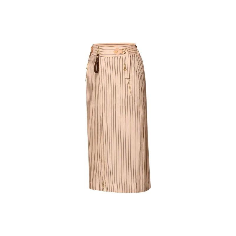 LOUIS VUITTON Neverfull Stripes Utility Skirt-2