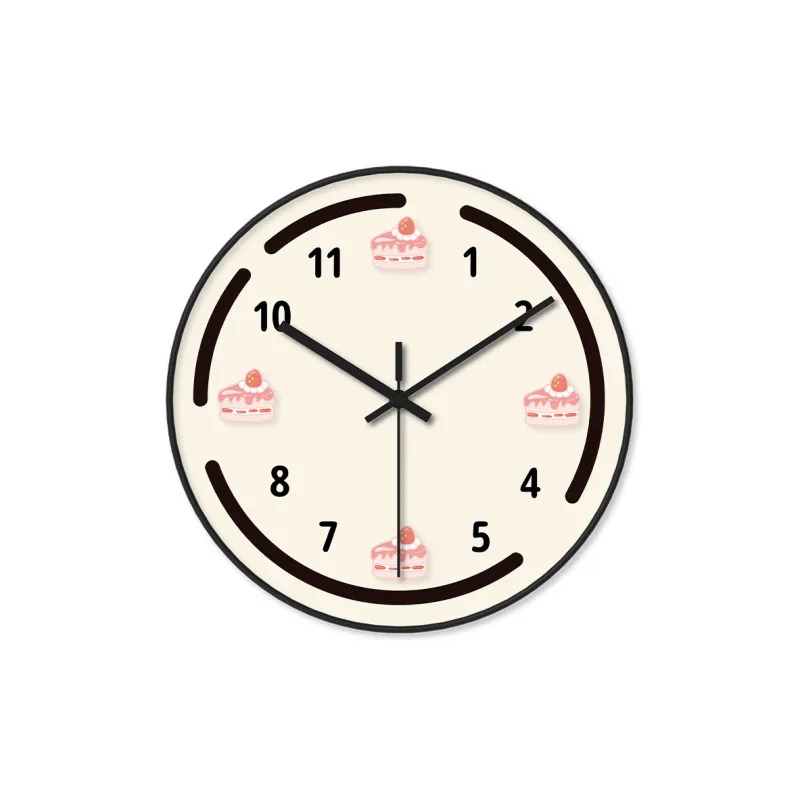 WEESHI Sweeping Seconds Movement Study Room Creative Clock Unisex Beige-2