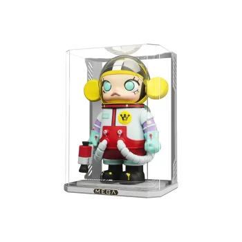 LIGHT YOUR BRICKS Le Yi Bai Compatibility Pop Mart 1000% Molly Extra Large Action Figure Storage Box Model Accessories
