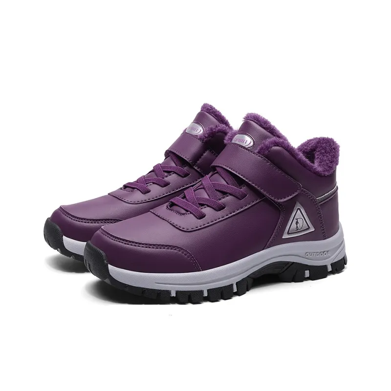 SMDXDMS Anti Slip Cushioning Warm High Top Sprint Running Shoes Unisex-48