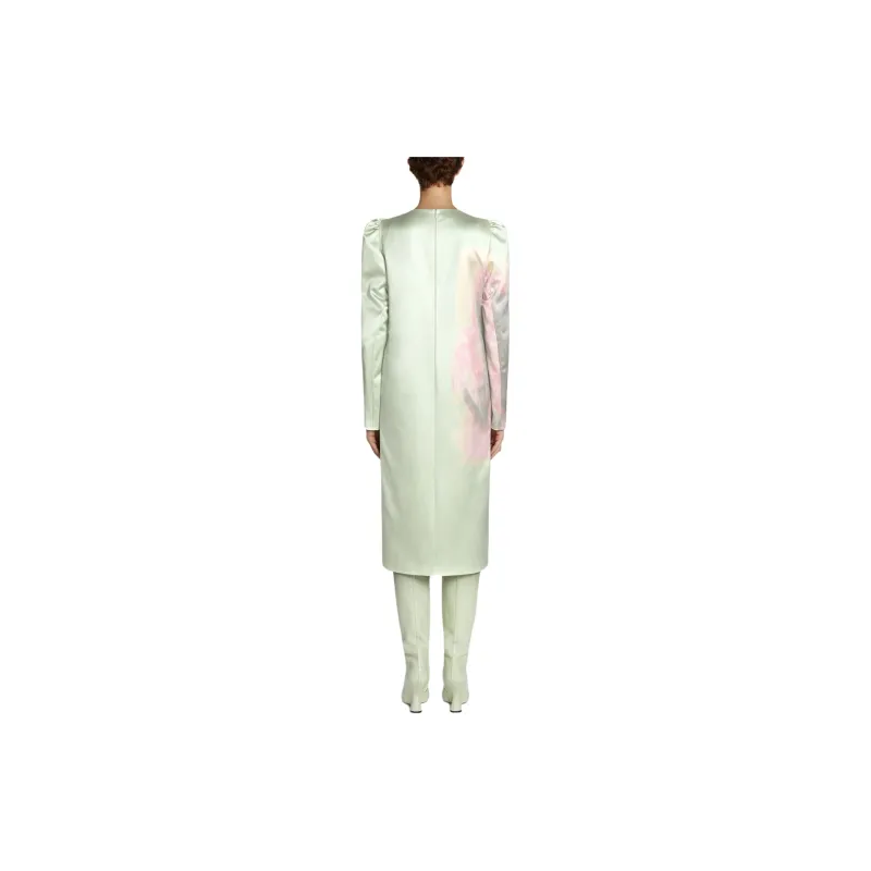 DRIES VAN NOTEN Paint Stroke-print Silk Dress-2