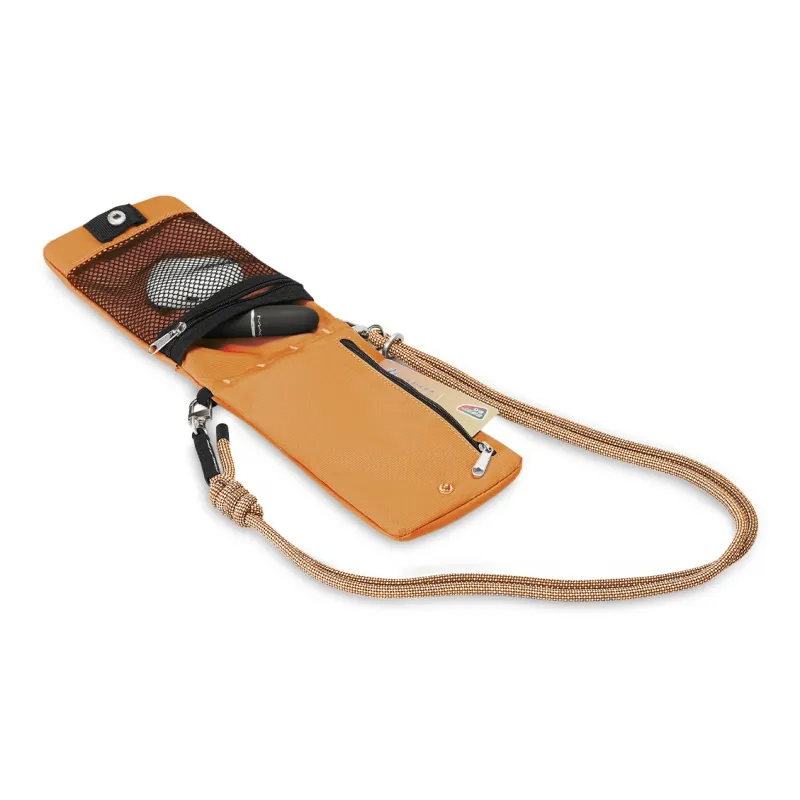 MYD Polyamide Cell Phone Pouch With Passport Holder And Crossbody Bag Unisex Blackberry/Coconut Grey/Mango Yellow-6