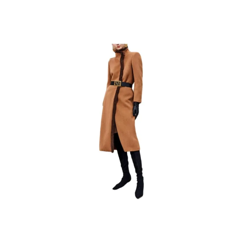 BESIONIA FW23 Coats Women's Khaki-1