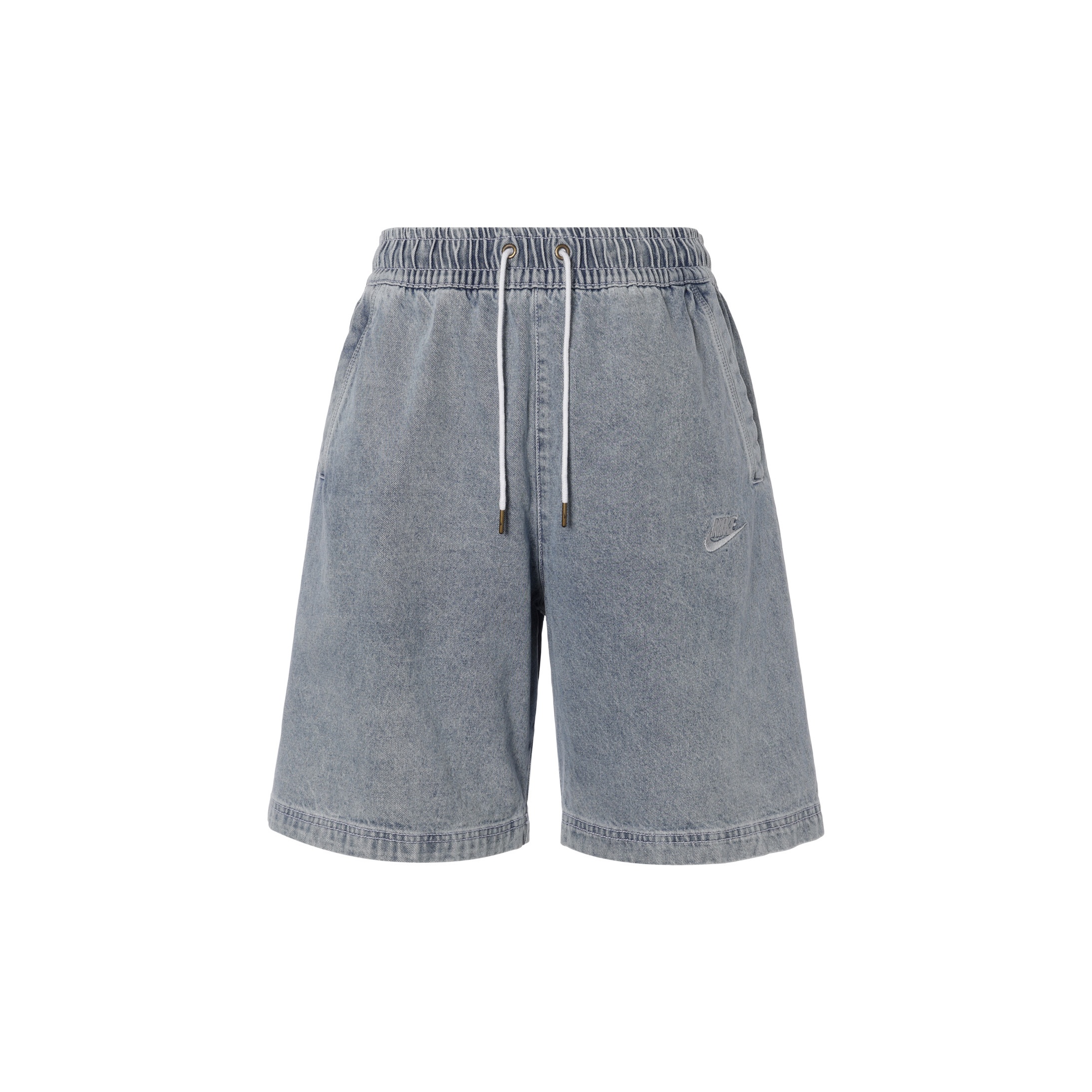 nike denim shorts POIZON