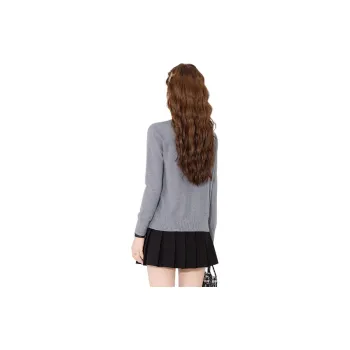 JEANSWEST Loose Fit V Neck Inner Premium Top Cardigan Thin Petite Spring Fall Women's