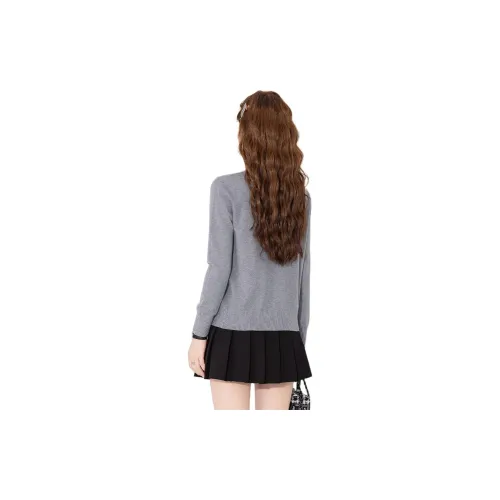 JEANSWEST Loose Fit V Neck Inner Premium Top Cardigan Thin Petite Spring Fall Women's