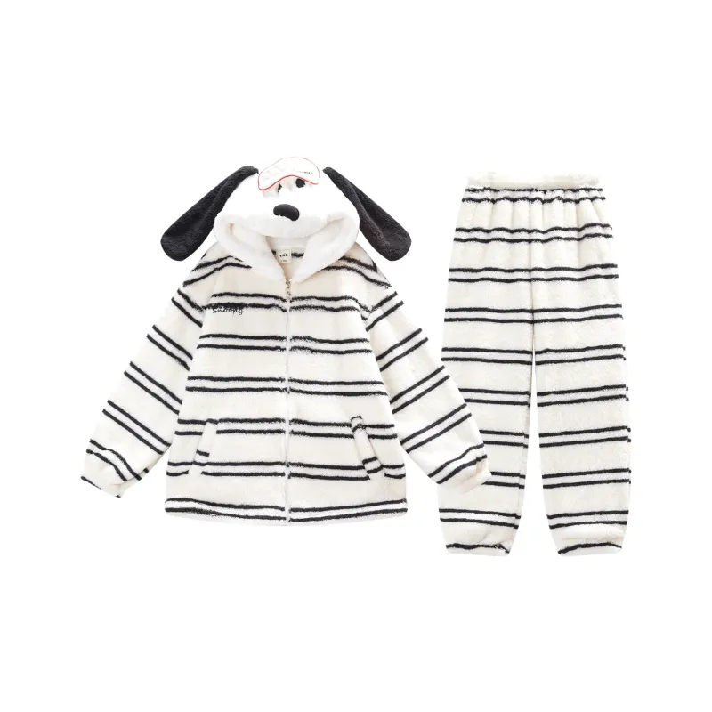 YSO x SHINUBI LIANMINGKUAN Pajama Set Women's Ecru-0