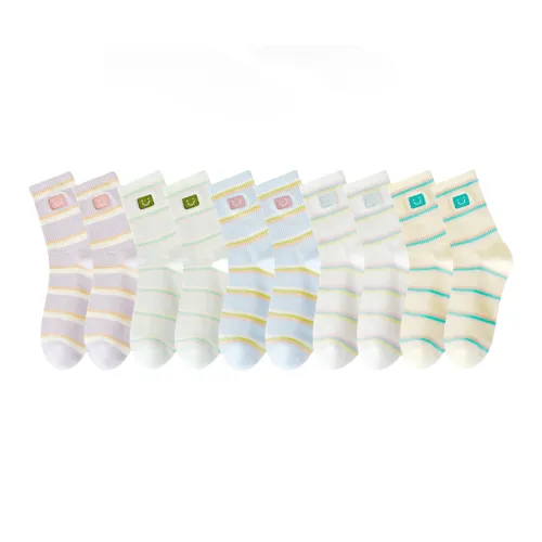 Lan Miao Mid Calf Socks Women's 10 Pack