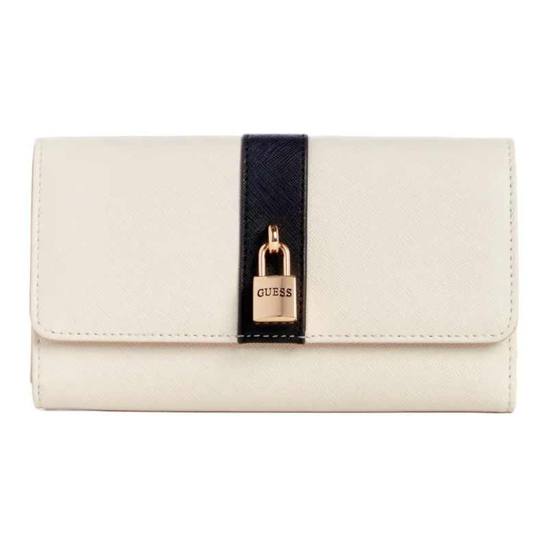 GUESS Artificial Leather Wallet Women's Gray White-0