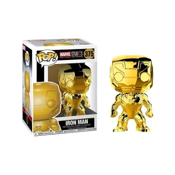 Funko Pop! Marvel Studios 10 Iron Man Gold Chrome Bobble Head #375
