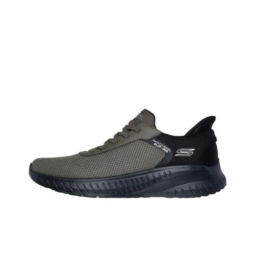 Skechers Slip Ins Anti Slip Wear Resistant Low Top Casual Shoes Men's Olive Green