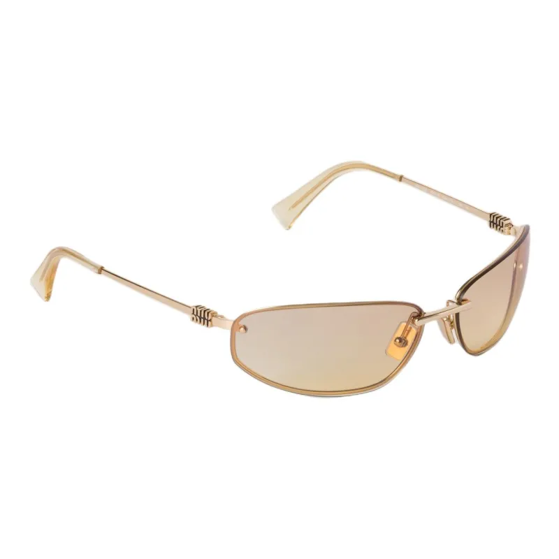 MIU MIU Gradient Lens Metal Sunglasses-3