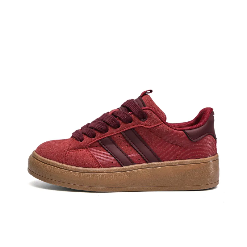 TUOPIN Non slip Lightweight Low Top Skateboard Shoes Women's Apricot-4