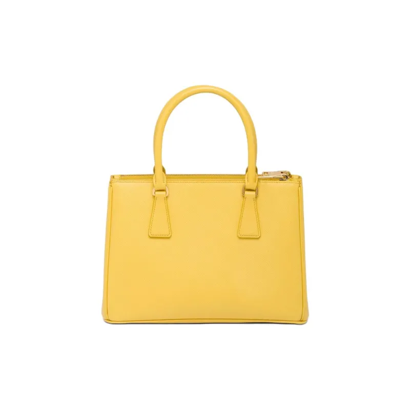 PRADA Saffiano Leather Shoulder Bag Crossbody Bag Handbag Medium Size Women's Sunshine Yellow-1