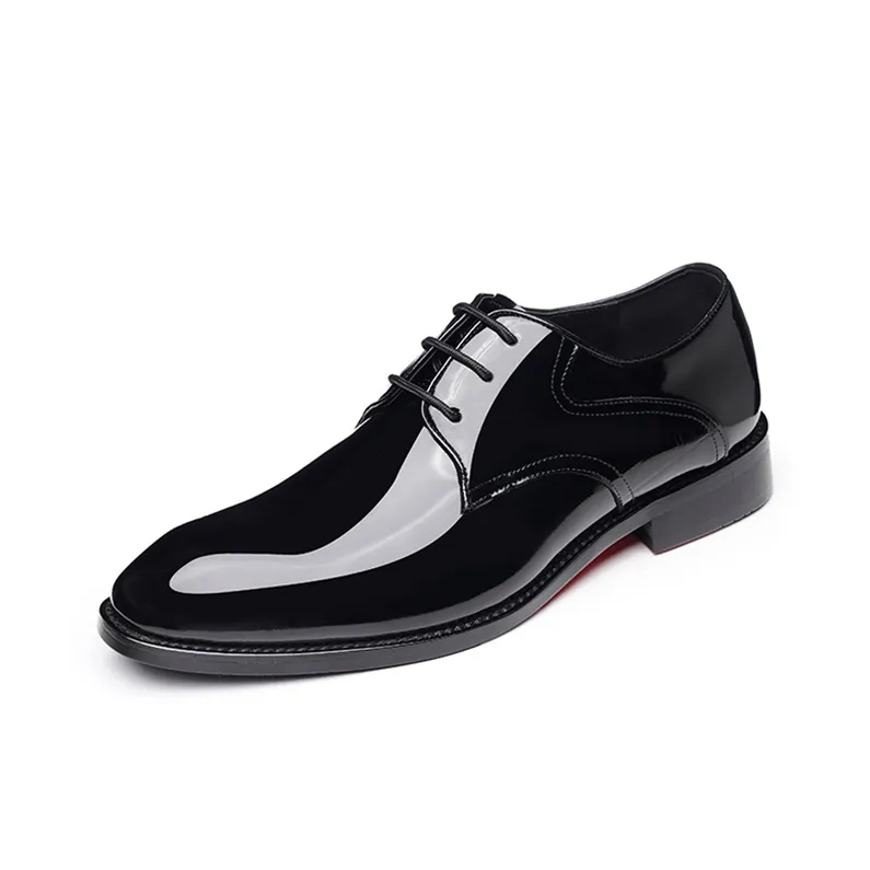 LAORENTOU Dress Shoes Men Low Top Black-1