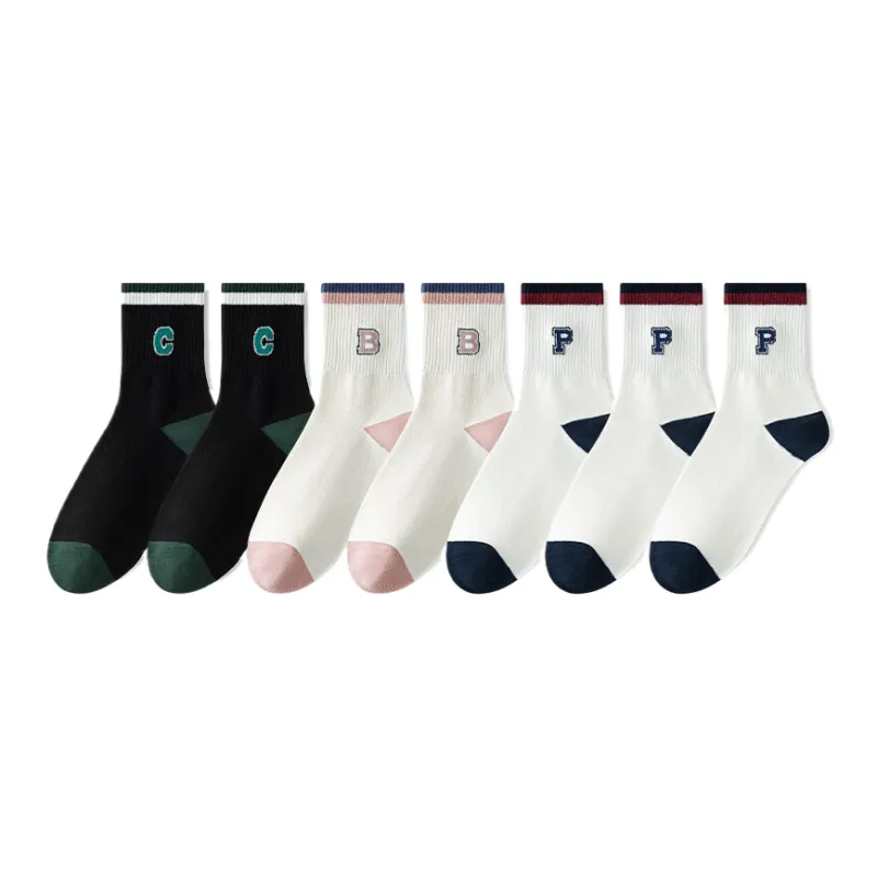 Lan Miao Mid Calf Socks Women's 7 Pack-4