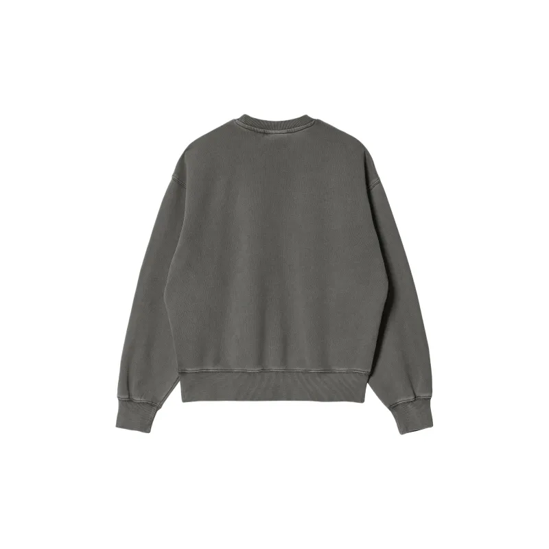 Carhartt WIP FW24 W' Nelson Sweatshirt Women's Graphite Gray-1