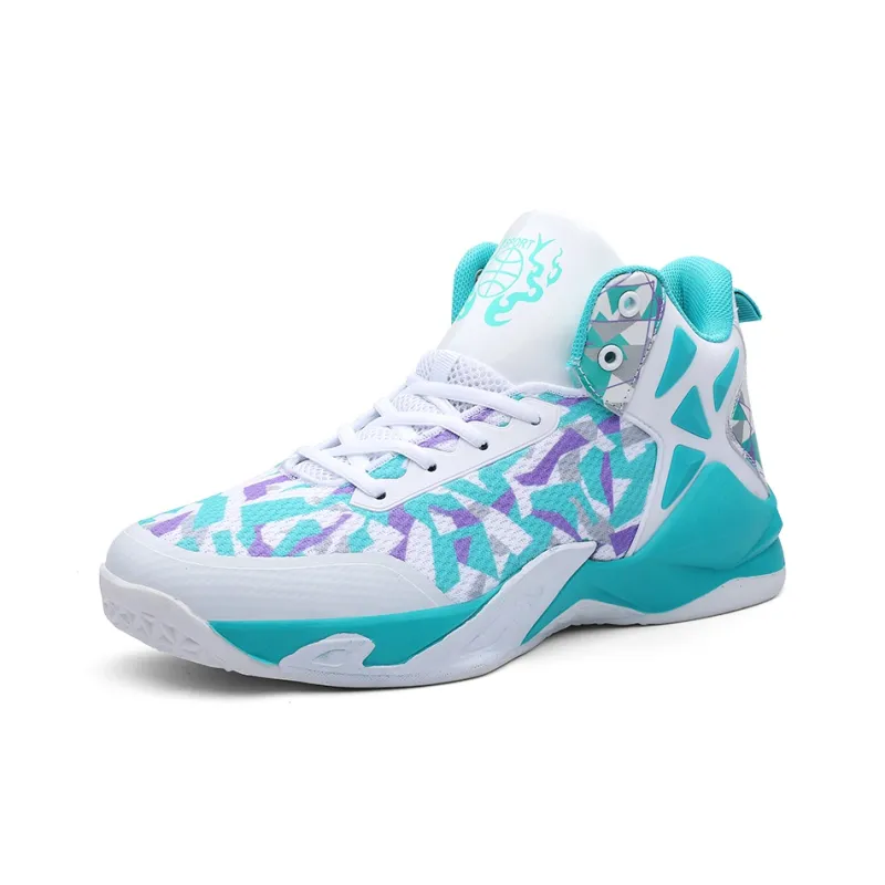 GQWE Cushioning Breathable Lightweight High-Top Basketball Shoes Unisex-25