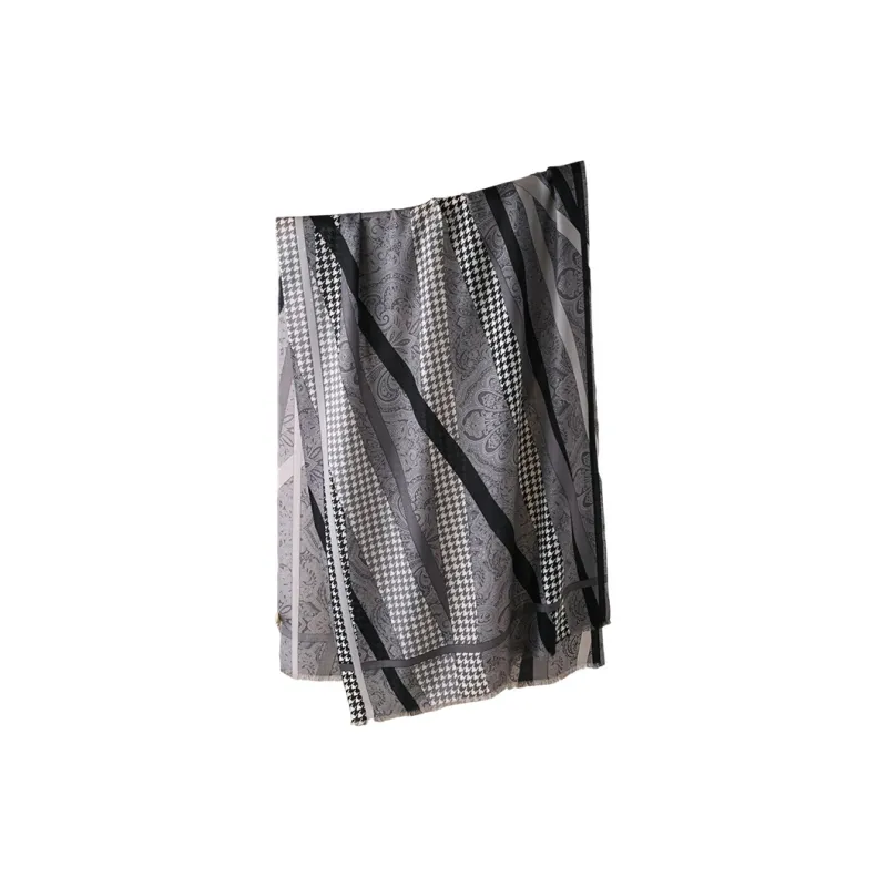 Hang Silk Road 100% Sheep Wool Knit Scarves Women's-5