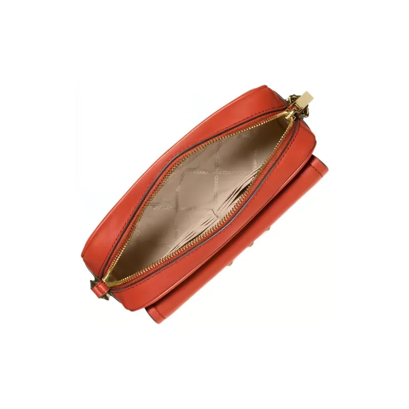 MICHAEL KORS PARKER Leather Handbag Shoulder Bag Crossbody Bag Medium Size Women's Orange-5