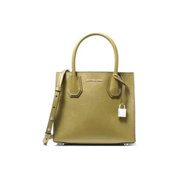 MICHAEL KORS Mercer Leather Trunk Bag Handbag Shoulder Bag Crossbody Bag Small Size Women's Avocado Green