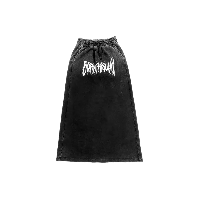 BTW Casual Long Skirts Women's Black-1