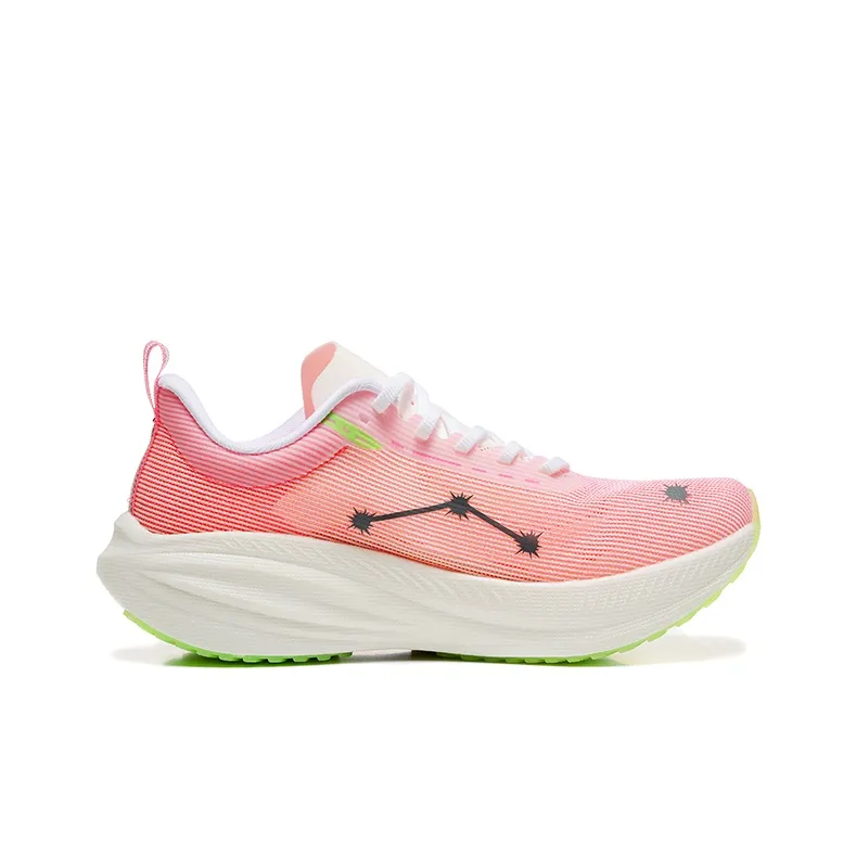 DUANGOU Running Shoes Unisex Low Top Pink Orange/Cherry Blossom Pink-1