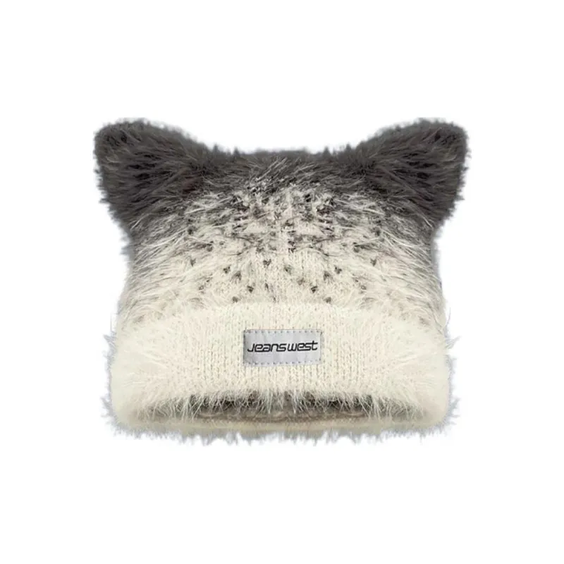 JEANSWEST Mink Fur Beanies Unisex-4