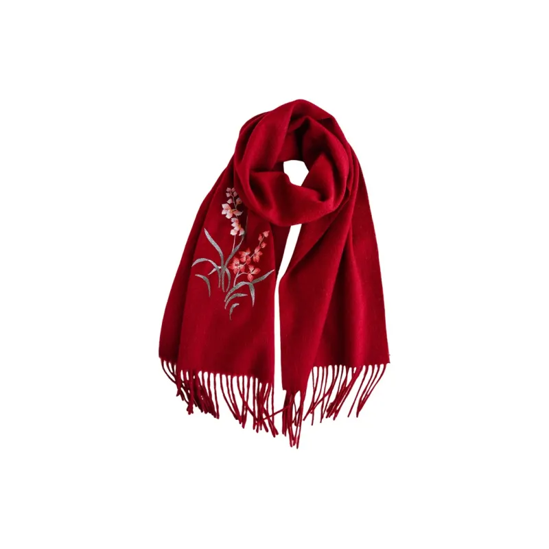 Hang Silk Road Wool Knit Scarves Women's-3