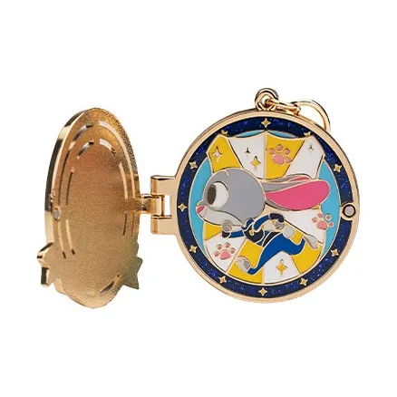 POP MART Zootopia Double Layer Metal Badge Photo Frame Pendant Blind Box Products Single Mystery Box/Full Box 4 Pcs-8