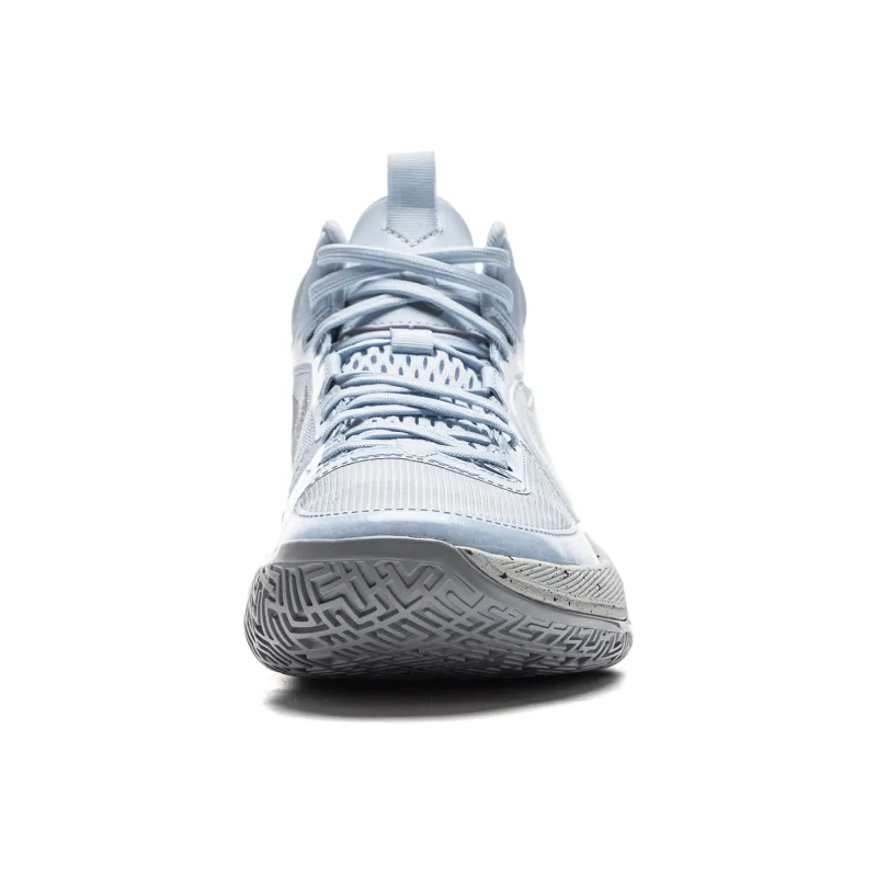 LiNing Lightweight 2MID Cushioning Anti Slip And Wear Resistant Mid Top Basketball Shoes Men's Blue-4