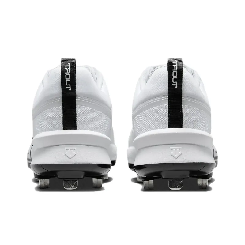 Nike Force Zoom Trout 9 Pro White Pure Platinum Metallic Silver Black-3