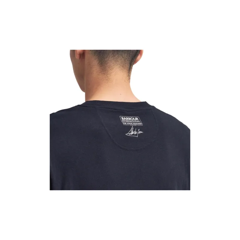 BARBOUR International Graphic Printed T Shirt-5