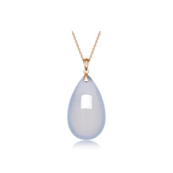 KING SIZE JEWELRY Chalcedony Chalcedony Necklaces Women's