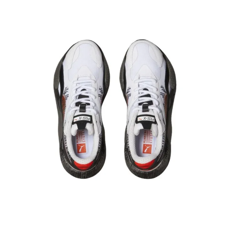 PUMA RS X Anti Slip Wear Resistant Low Top Running Shoes Women's White Black-2