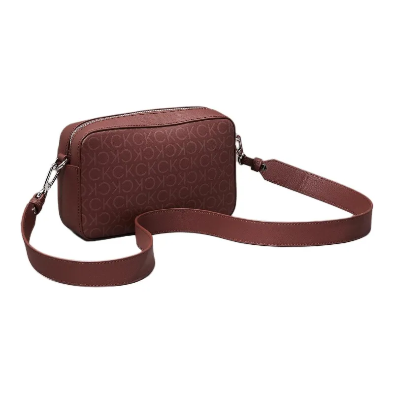 CALVIN KLEIN PU Crossbody Bag, Shoulder Bag Women's Orange-1