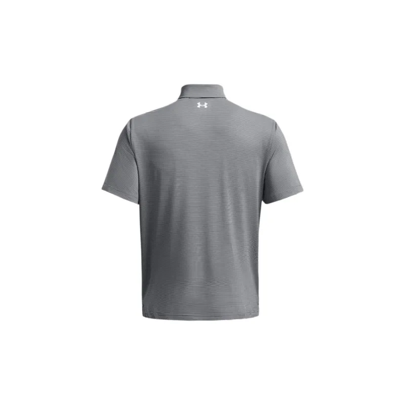 Under Armour Collegiate UA Tee To Green Polo Shirt Men's Gray-1