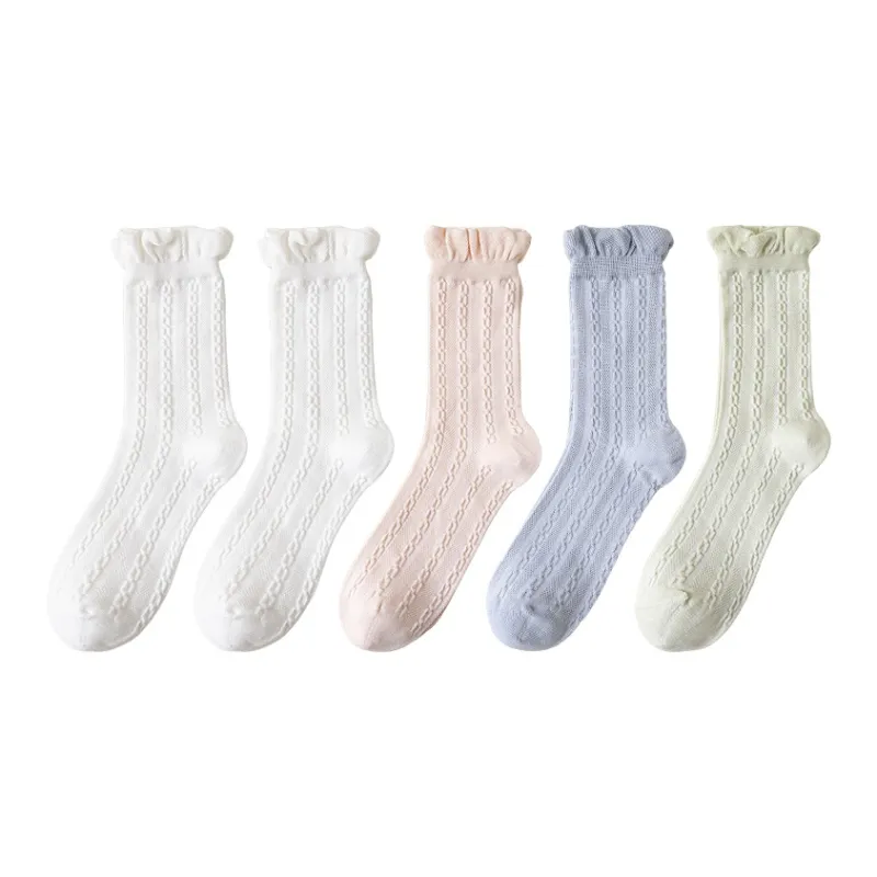 MIIOW Mid Calf Socks Women's Combo Set-21