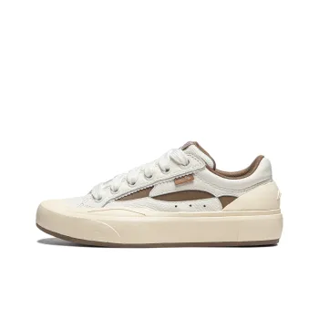 LiNing Wave S70 Anti Slip Wear Resistant Low Top Skateboard Shoes Unisex Beige Brown