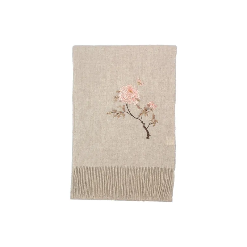 Hang Silk Road 100% Sheep Wool Knit Scarves Women's-3