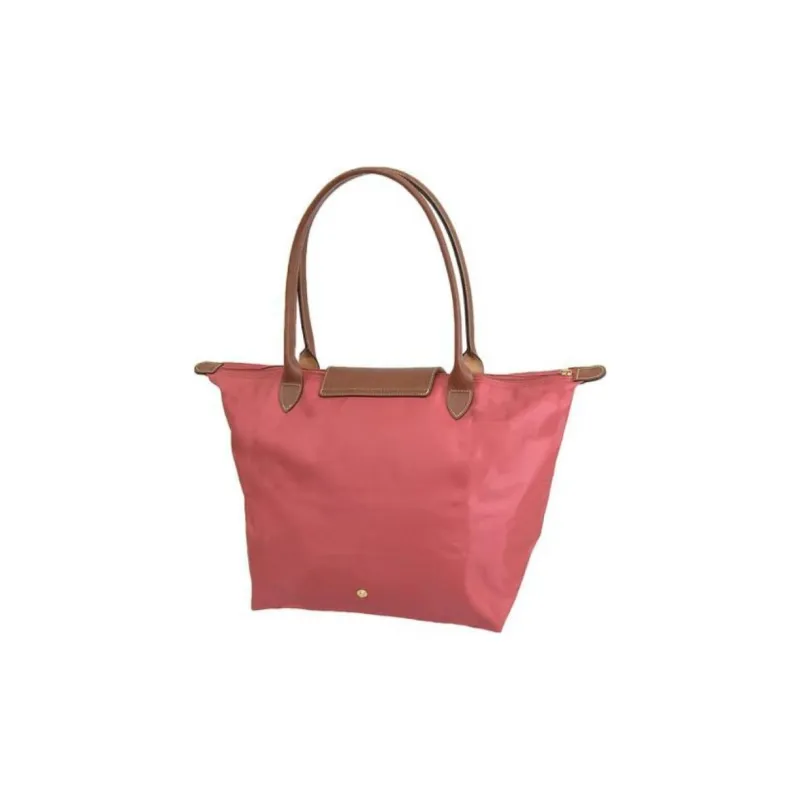 LONGCHAMP Le Pliage Recycled Canvas With Leather Trim Dumpling Bag Handbag, Shoulder Bag Tubas Women's Red-5