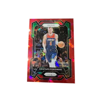 PANINI Celtics Team Porzingis Unicorn Prizm Collection Red Crush Player Card Rare Card Sports Cards 1 Pc