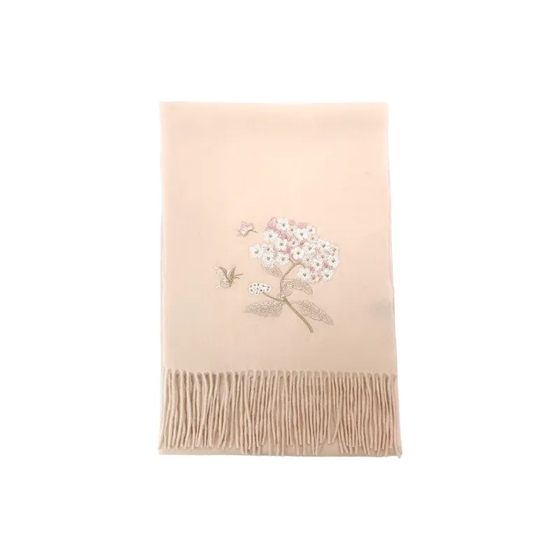 Hang Silk Road 100% Sheep Wool Knit Scarves Women's-0